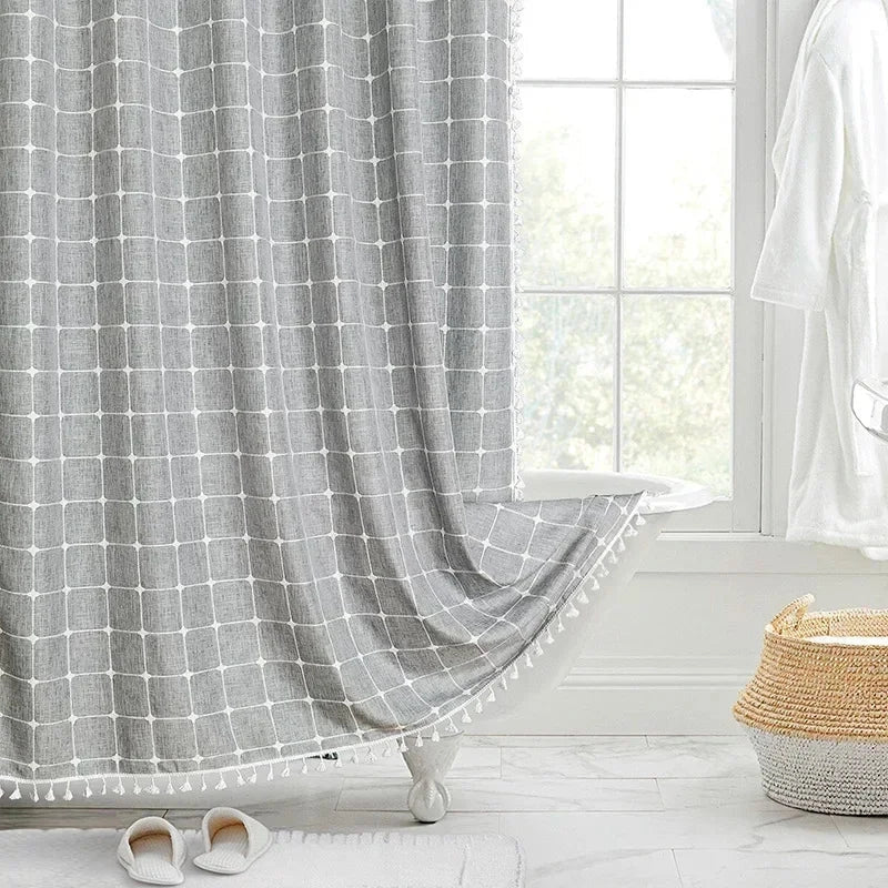 Bohemian Linen Shower Curtain