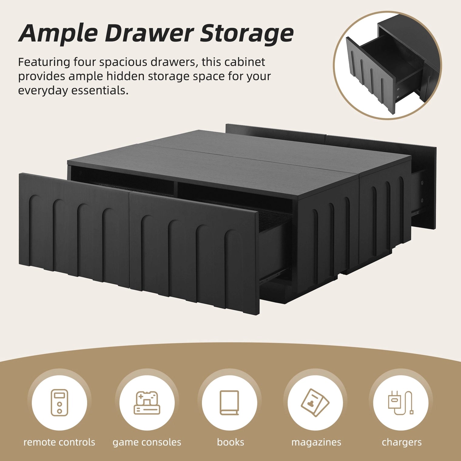 Elegant Tv Stand & Coffee Table Set