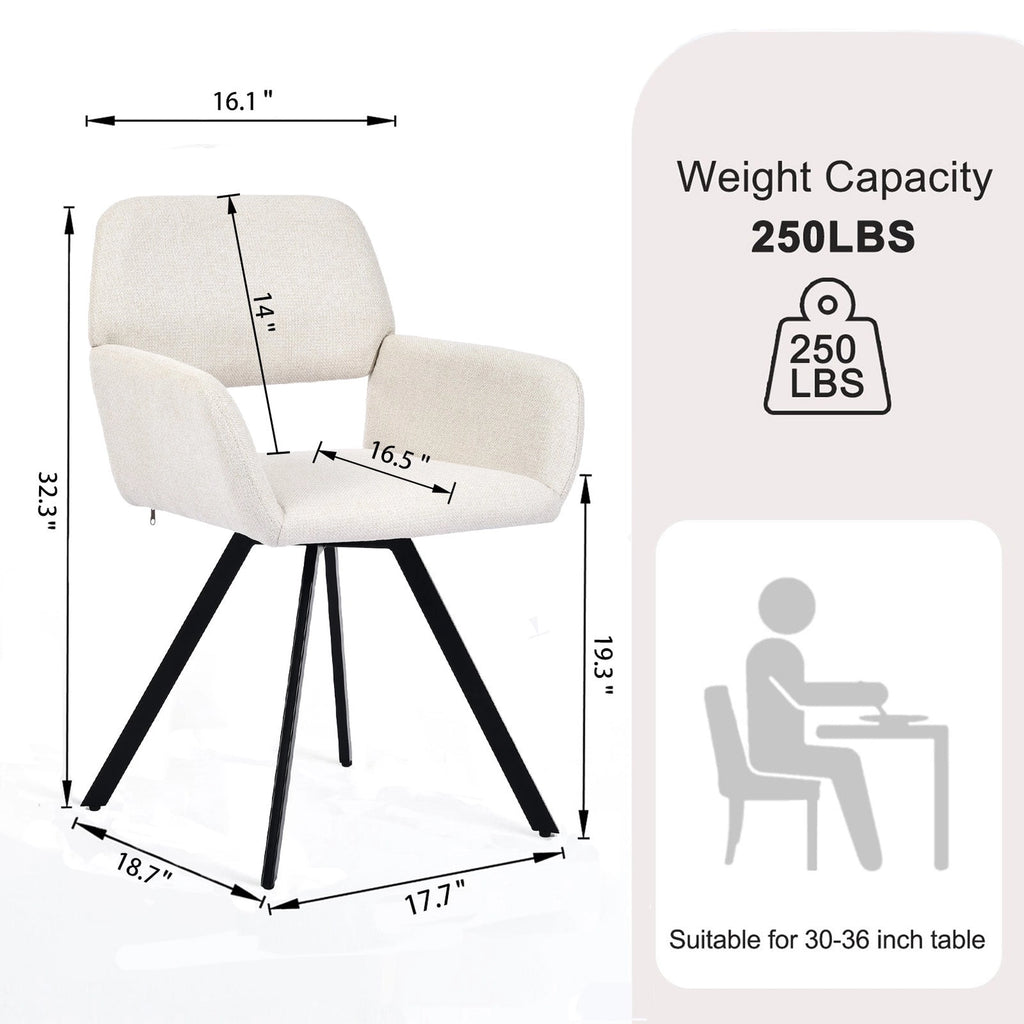 Stan 5 Piece Walnut & California Upholstered Dining Set