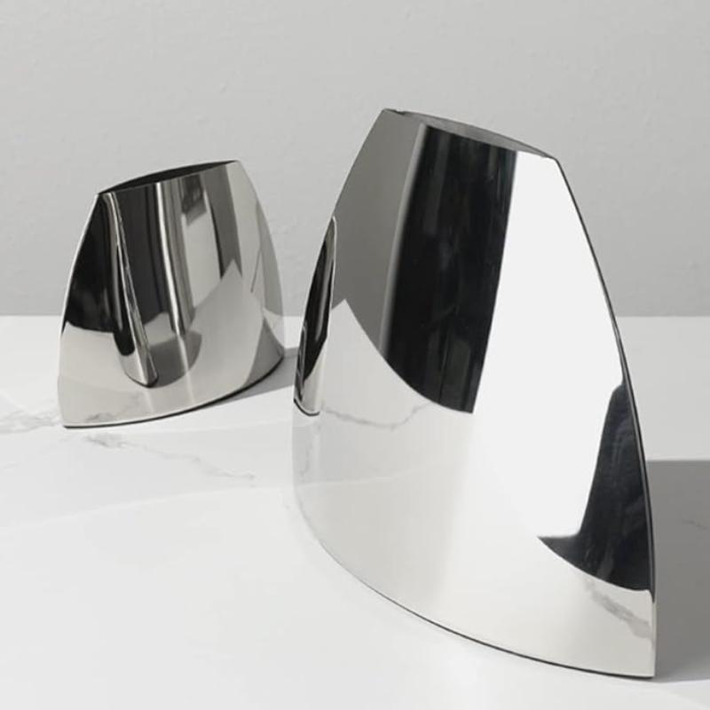 Silver Arc Mirror Vase