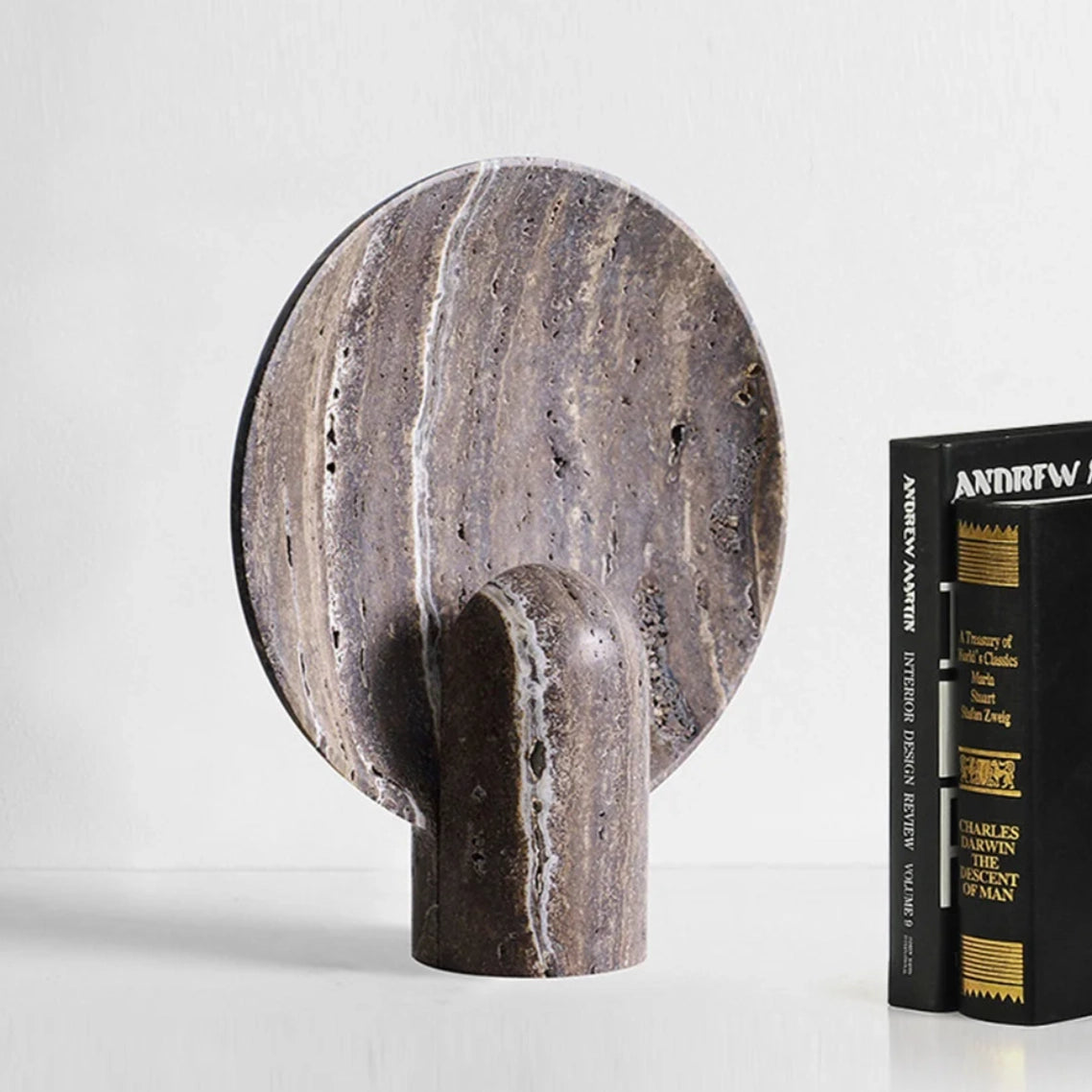 Faux Travertine Stone Lamp