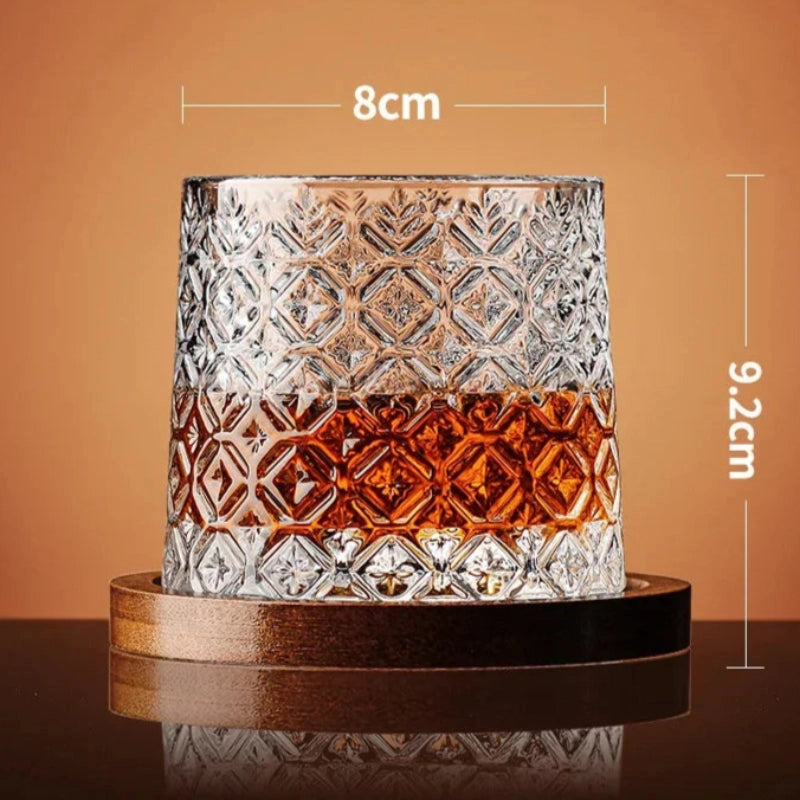 Rotating Whiskey Glass