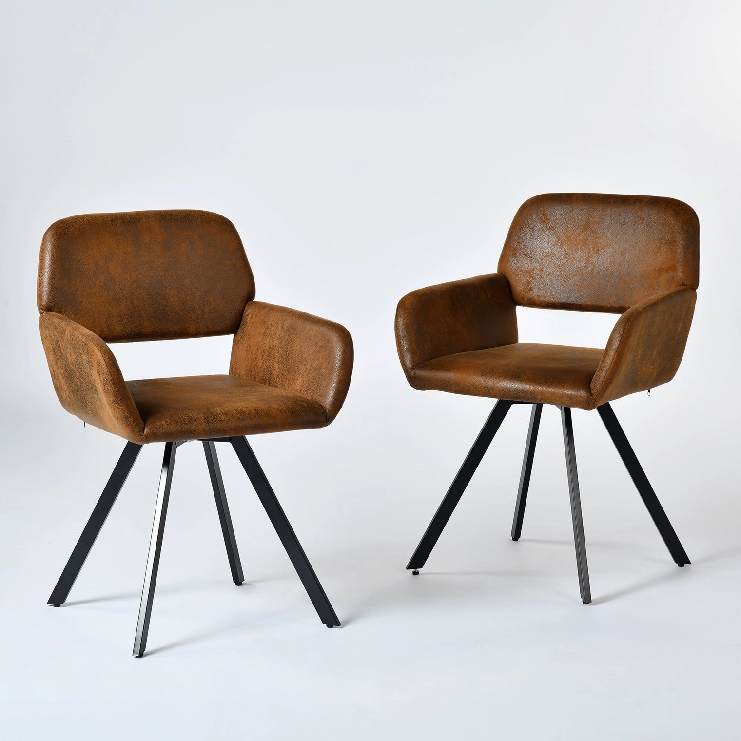 Stan 5 Piece Walnut & California Upholstered Dining Set