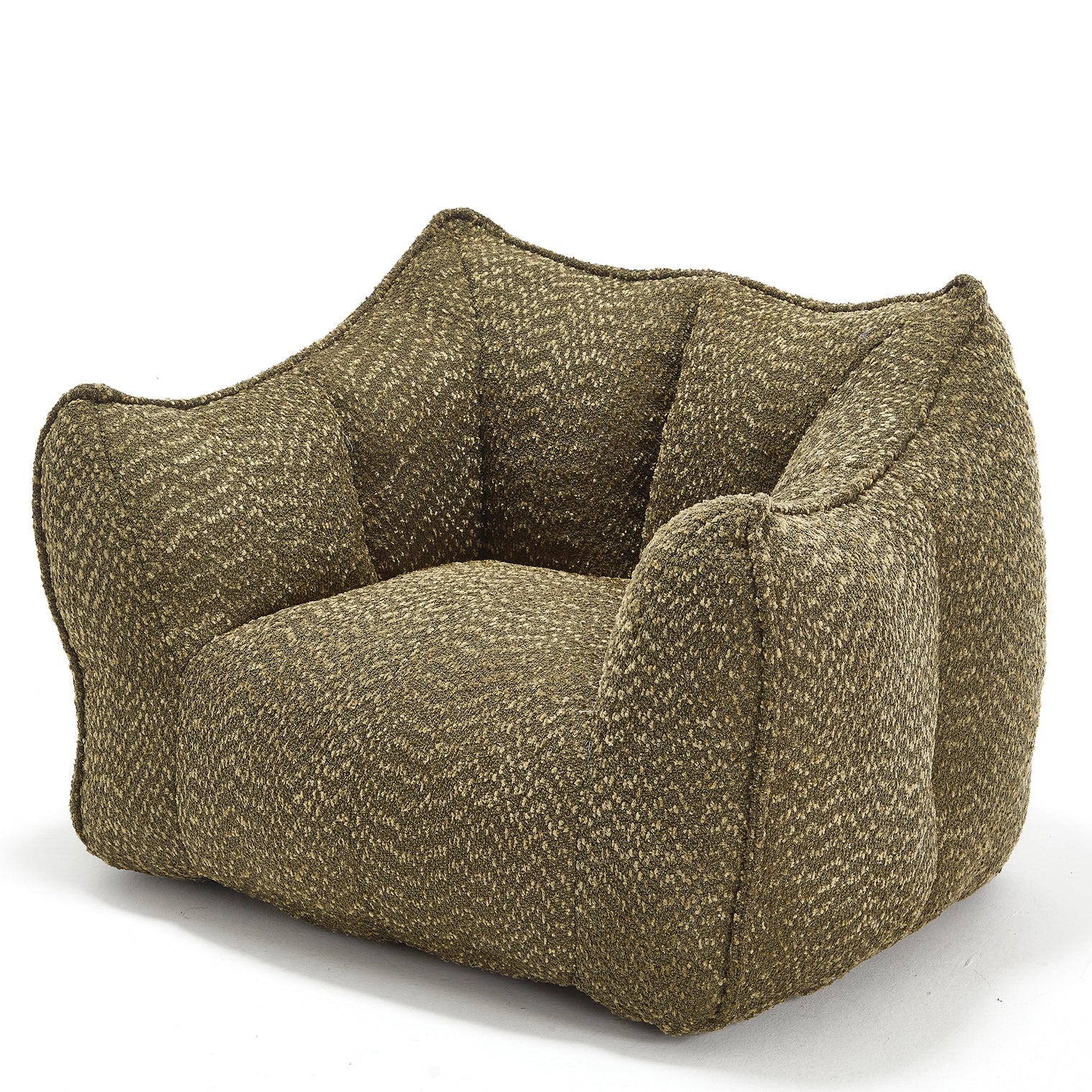 Indoor Oversized Bean Bag Chair & Soft Foam & Chenille Cover