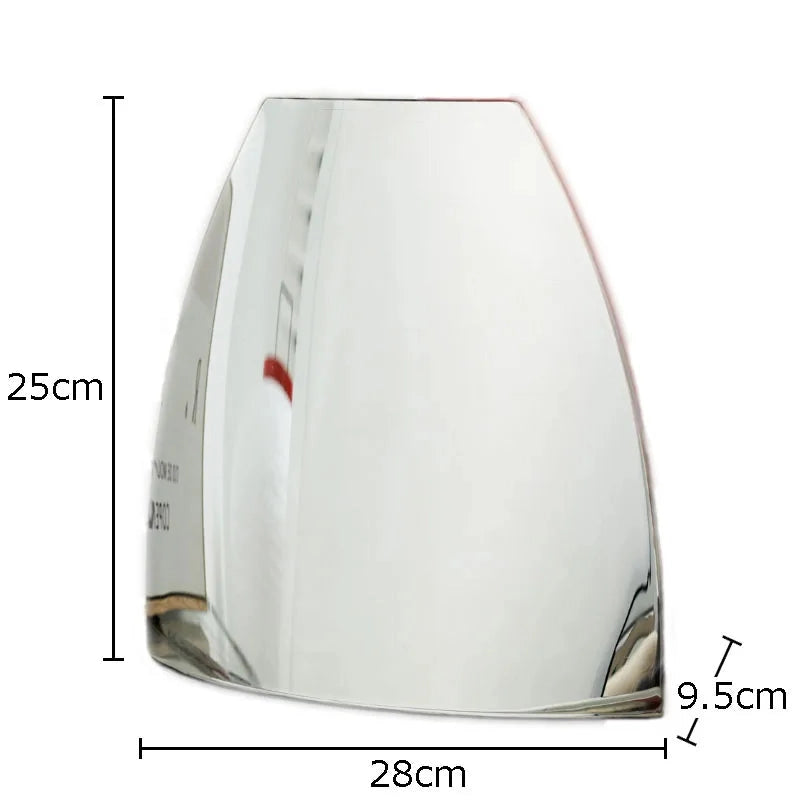 Silver Arc Mirror Vase