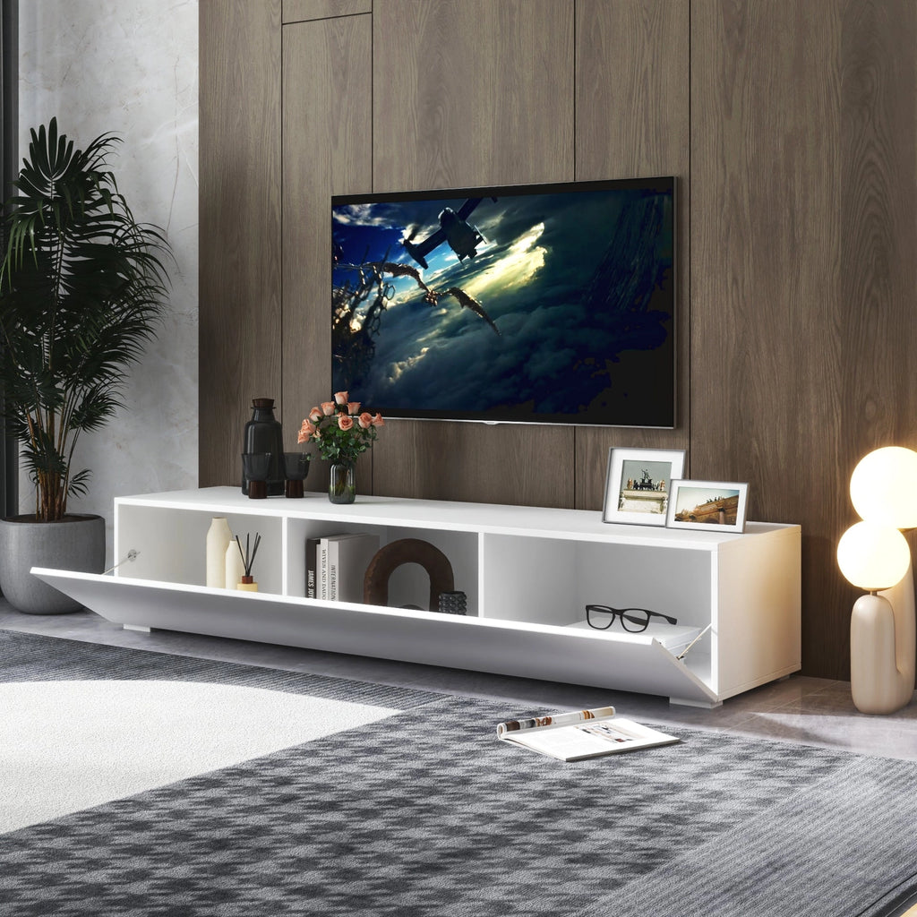 Modern Entertainment Center with Storage Media Console