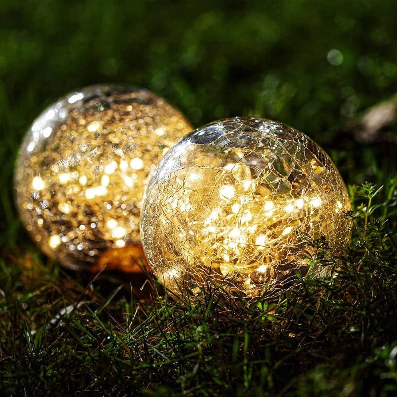 Solar Globe Lights 2-Piece Set
