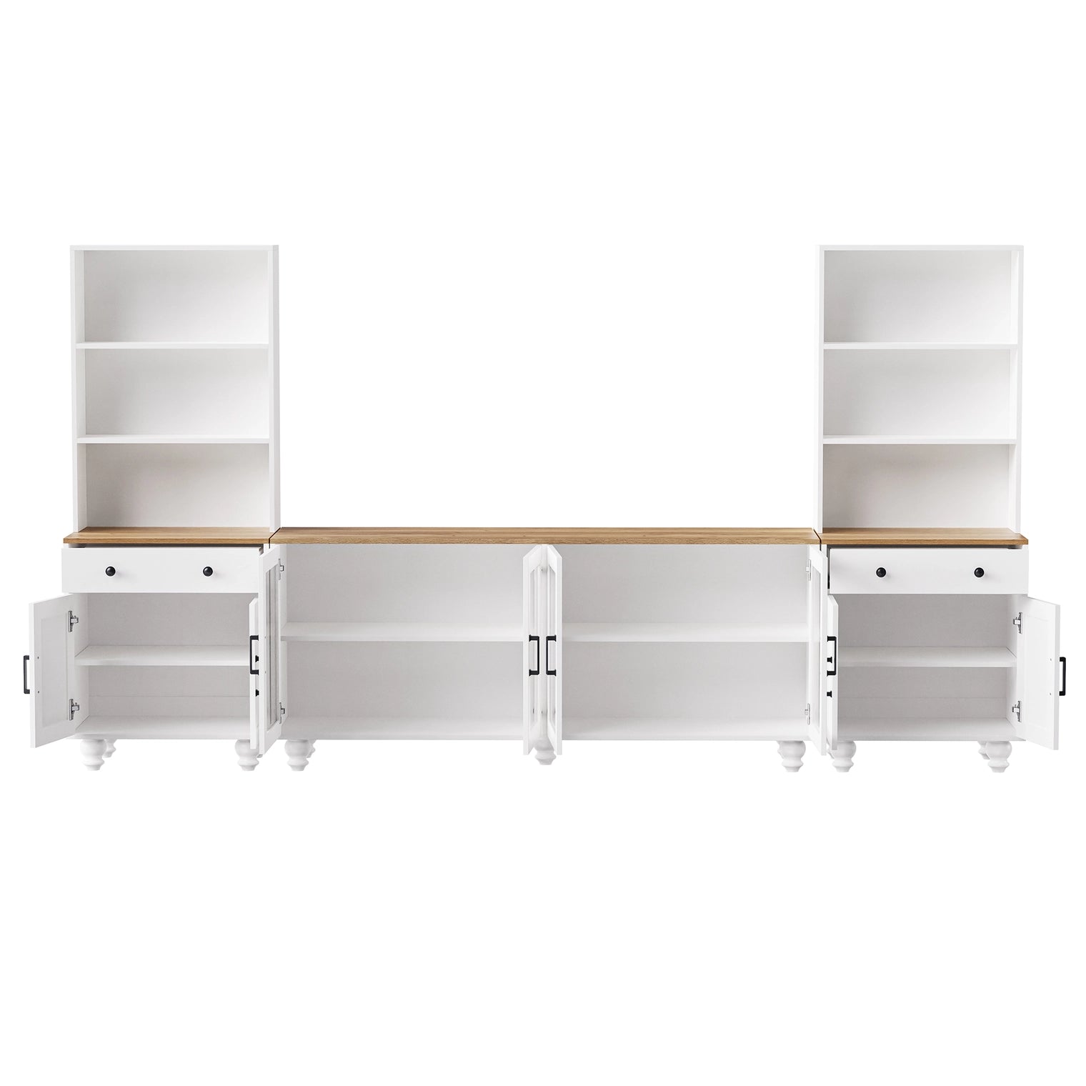 Entertainment Wall Unit Tv Stand & Adjustable Shelves