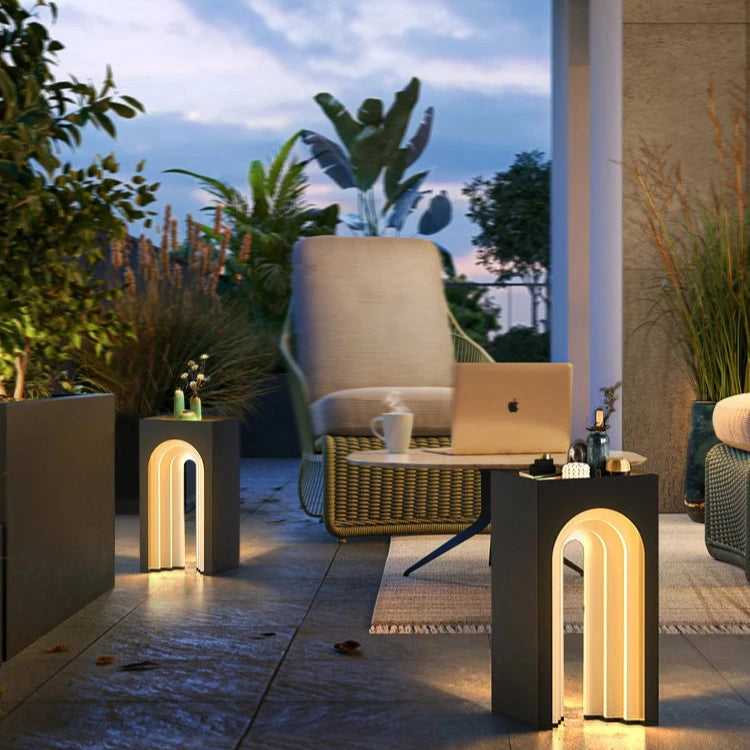 Arched Solar Outdoor Table Light