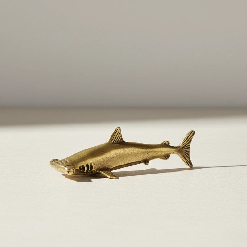 Brass Hammerhead Shark