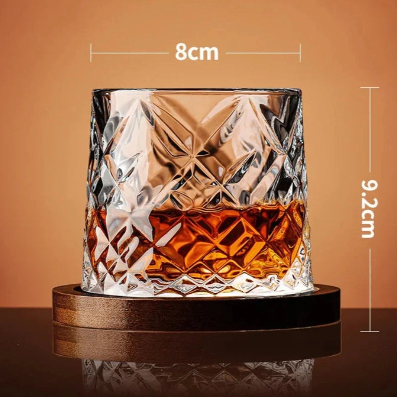 Rotating Whiskey Glass