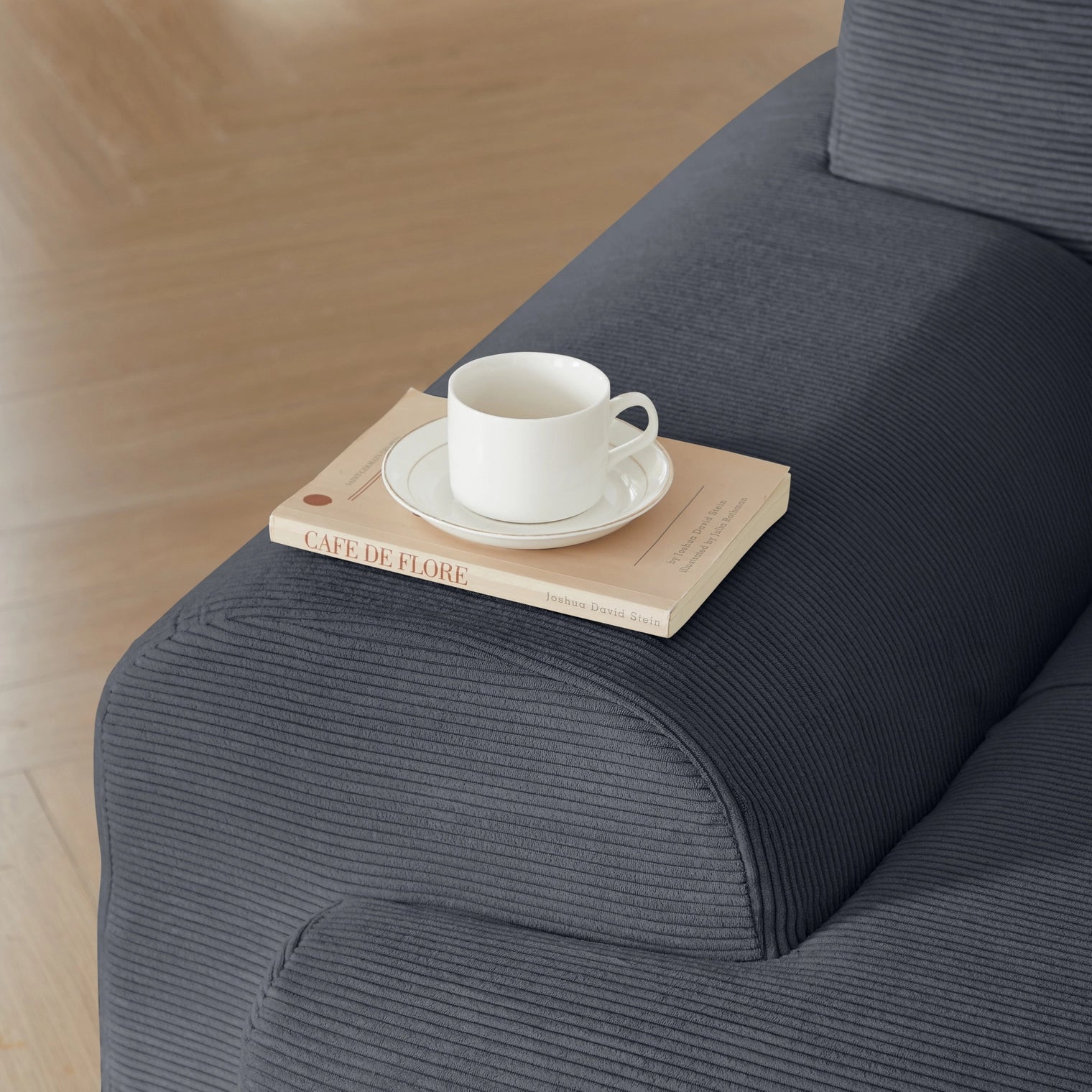 L-Shaped Modular Sectional Sofa Corduroy