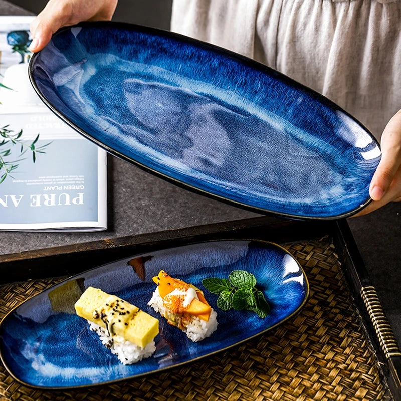 Blue Kiln Serving Dishes 2-Piece Sets