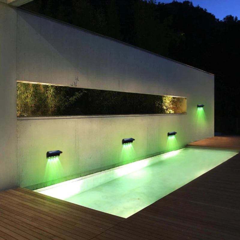 Solar Fence Lights 8-Piece Set