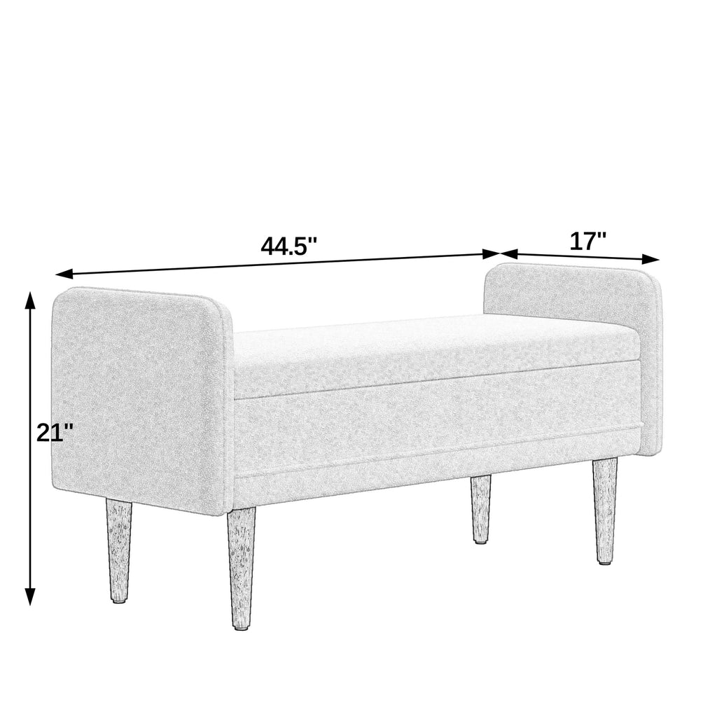 Teddy Velvet Storage Bench