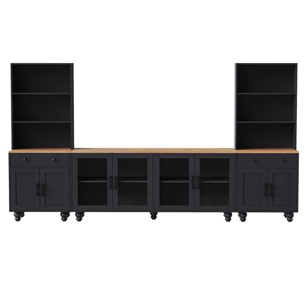 Entertainment Wall Unit Tv Stand & Adjustable Shelves