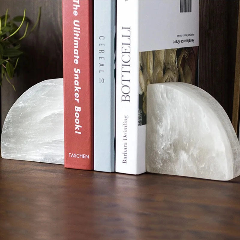 White Onyx Book Ends (Set of 2)