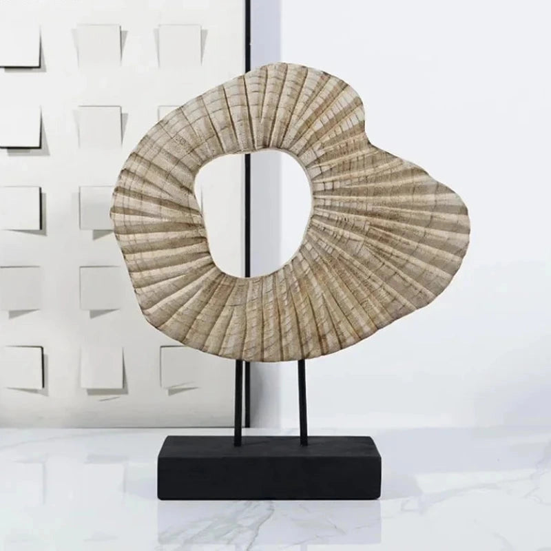 Artisanal Wooden Sculpture | Handcrafted Décor | Home Accent
