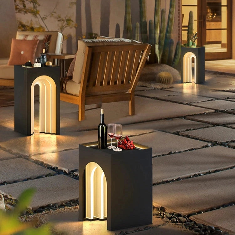 Arched Solar Outdoor Table Light