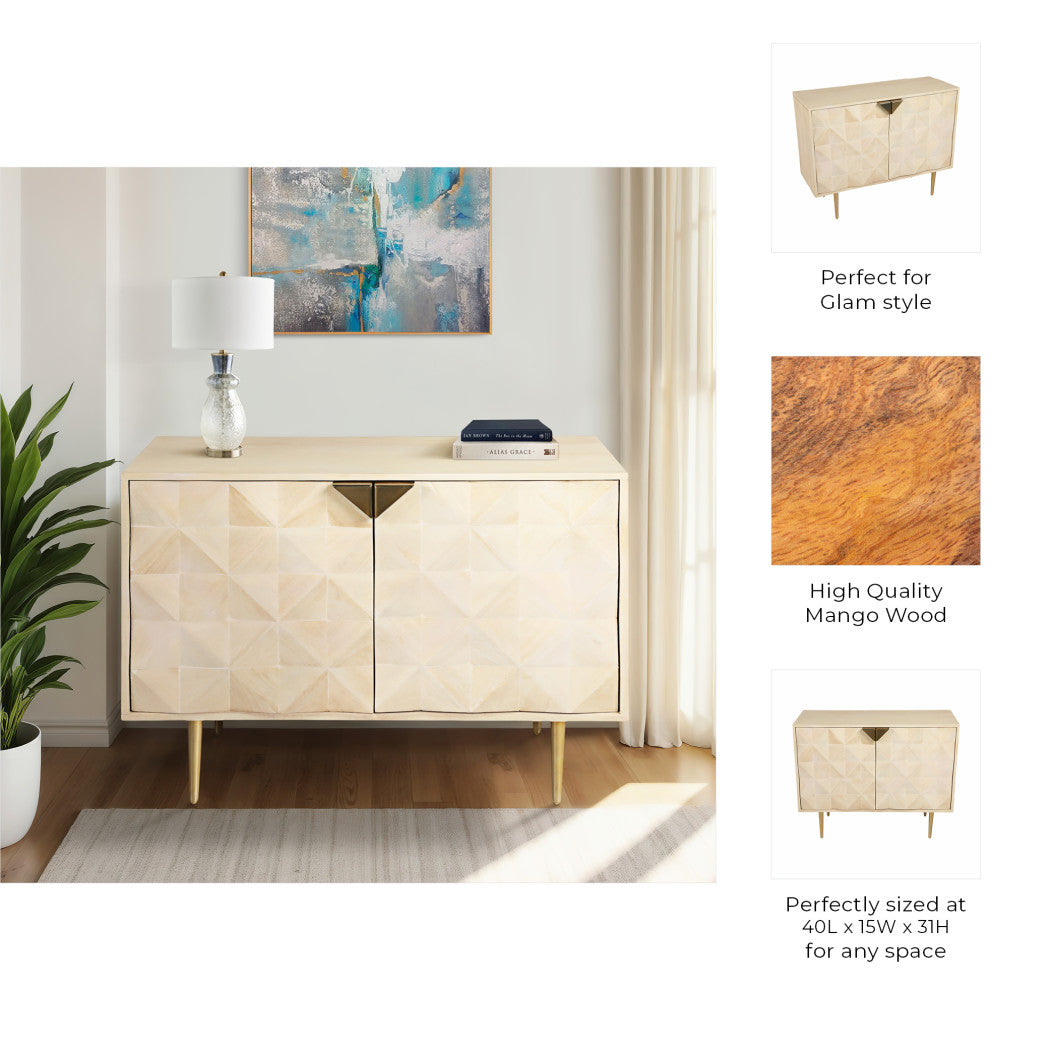 Wood Metal Modern Rectangle Chest