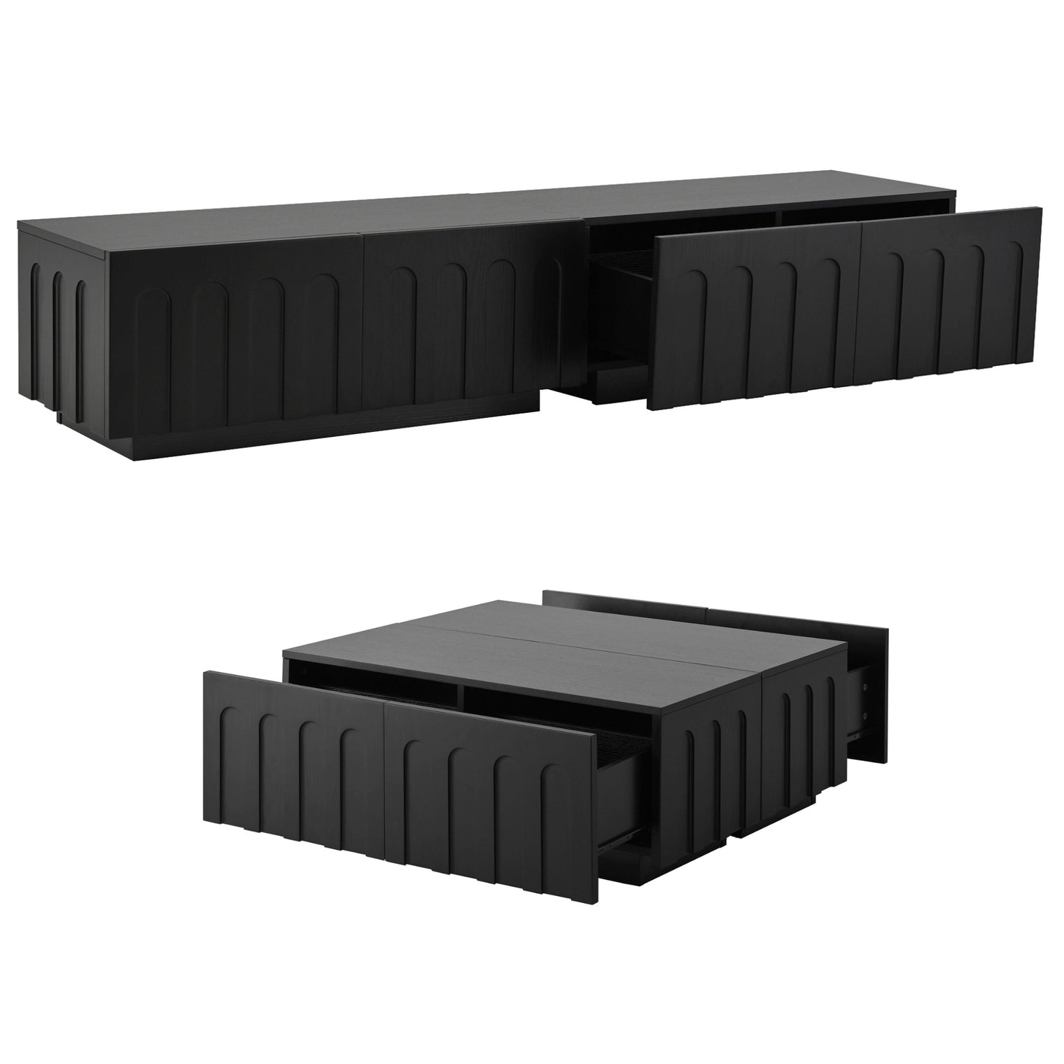 Elegant Tv Stand & Coffee Table Set