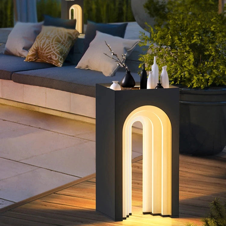 Arched Solar Outdoor Table Light