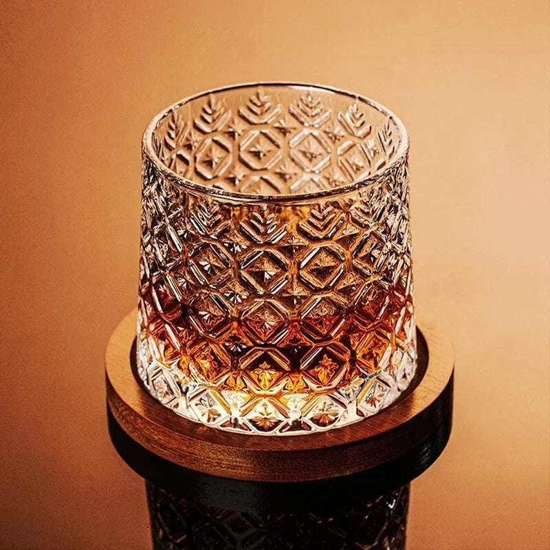 Rotating Whiskey Glass