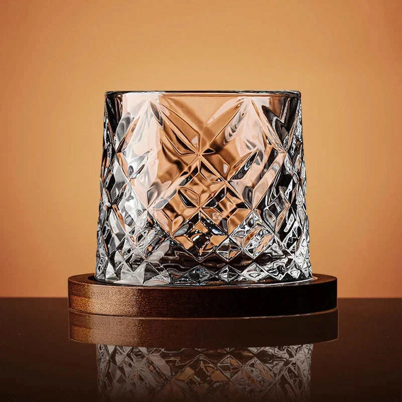 Rotating Whiskey Glass