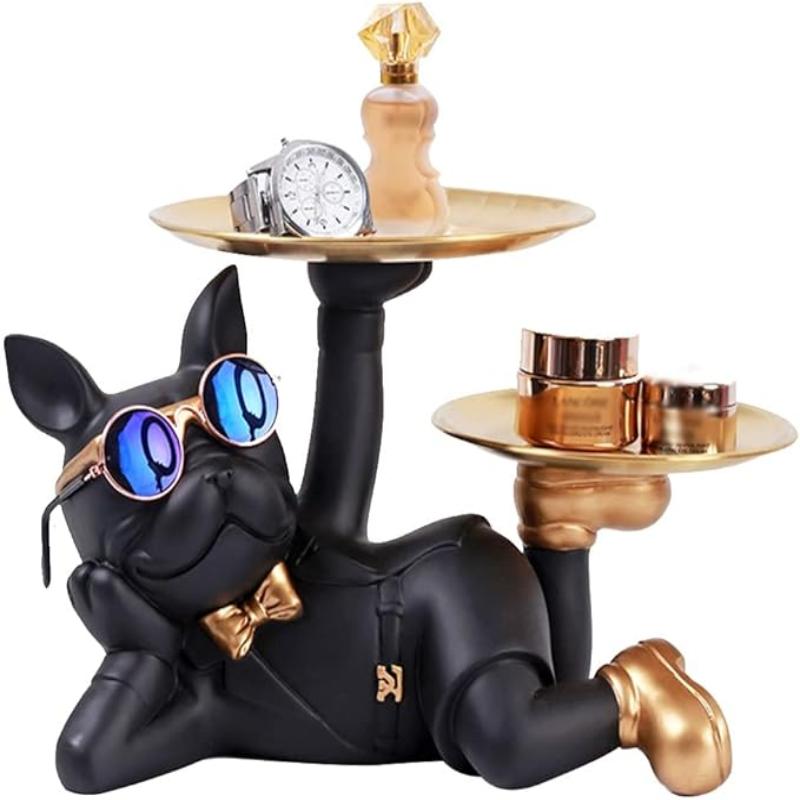 French Bulldog Statue Tray