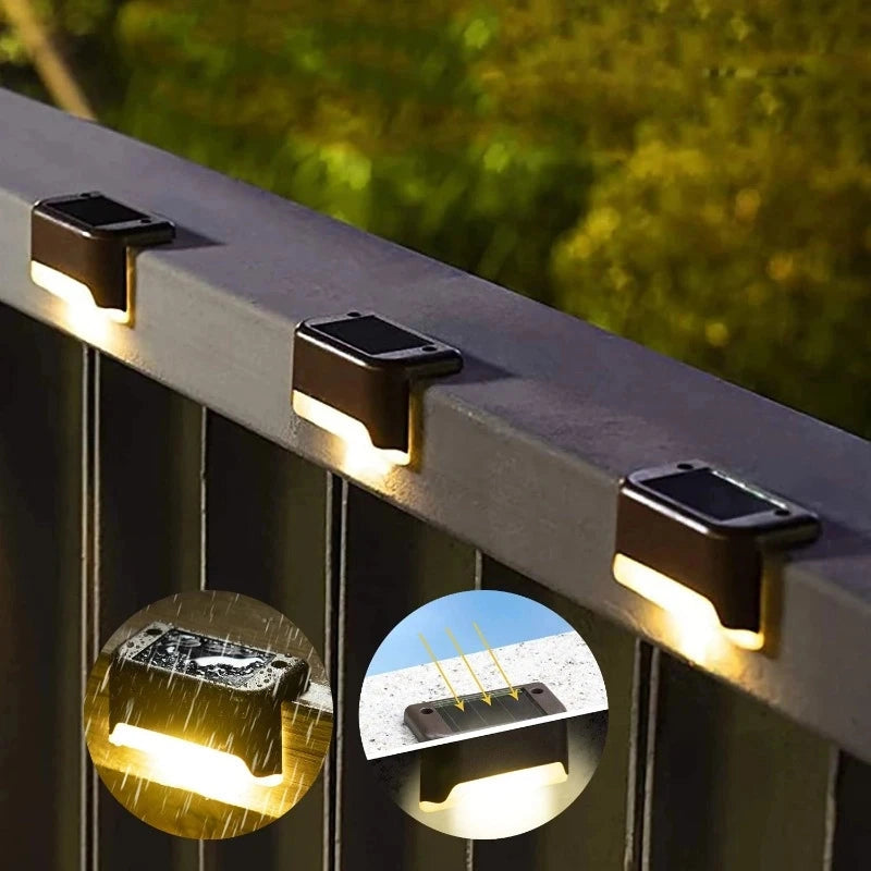 Solar Stair Lights 8-Piece Set