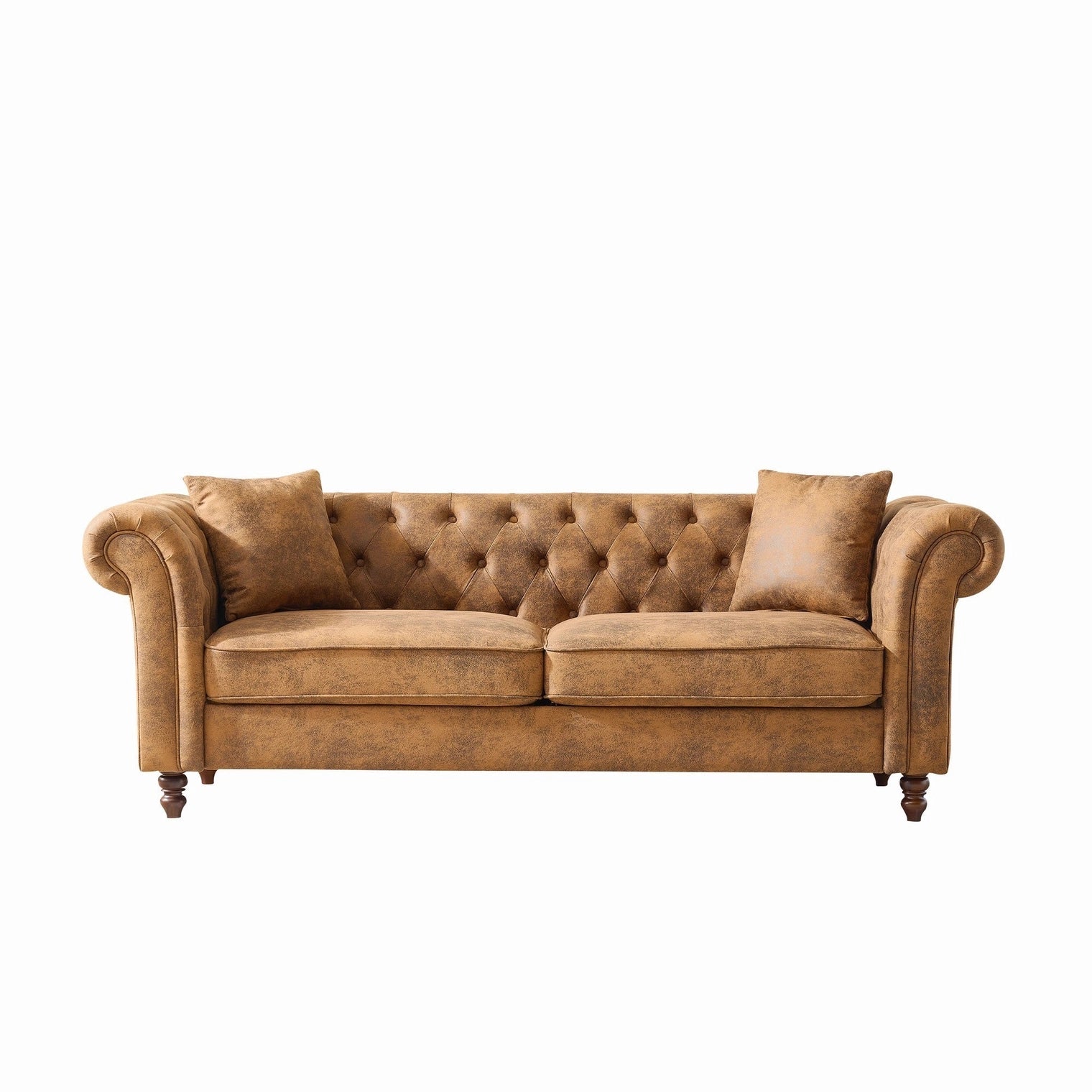 Chesterfield Faux Leather 3+2 Seater Sofa Set