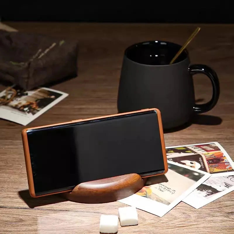 Charcoal Black Ceramic Mug with Spoon & Coaster