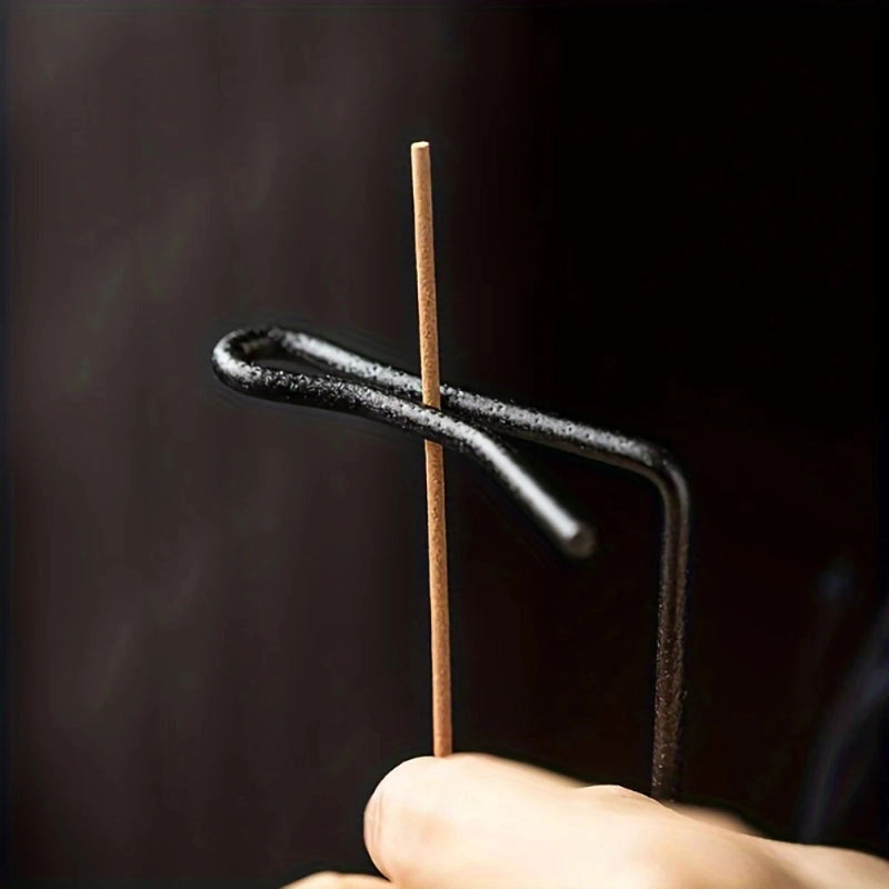 Upside Down Incense Burner | Walnut Holder | Brass Accent