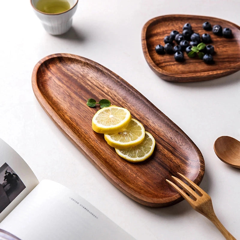 Acacia Serving 5-PC Set | Wooden Serveware | Table Display