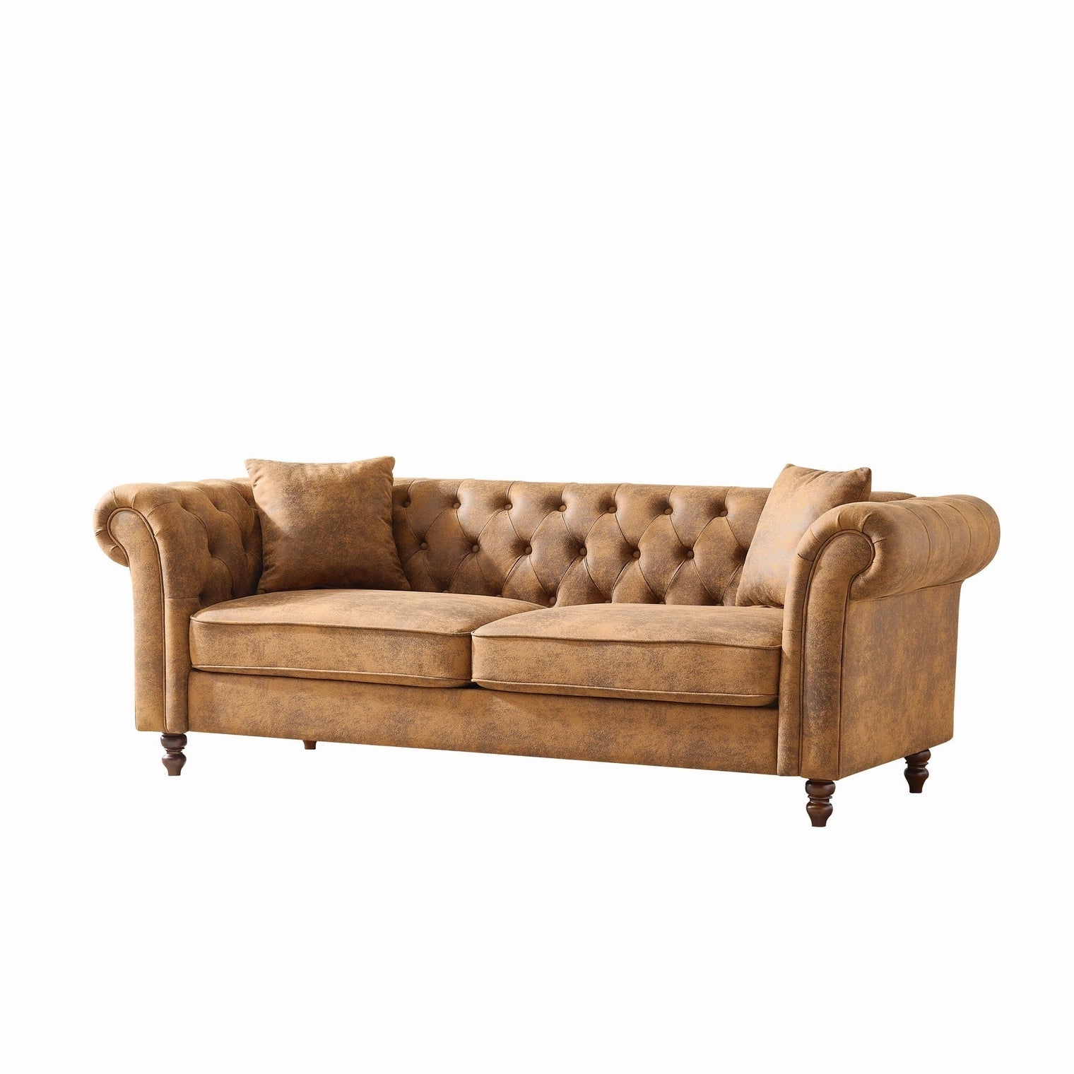 Chesterfield Faux Leather 3+2 Seater Sofa Set