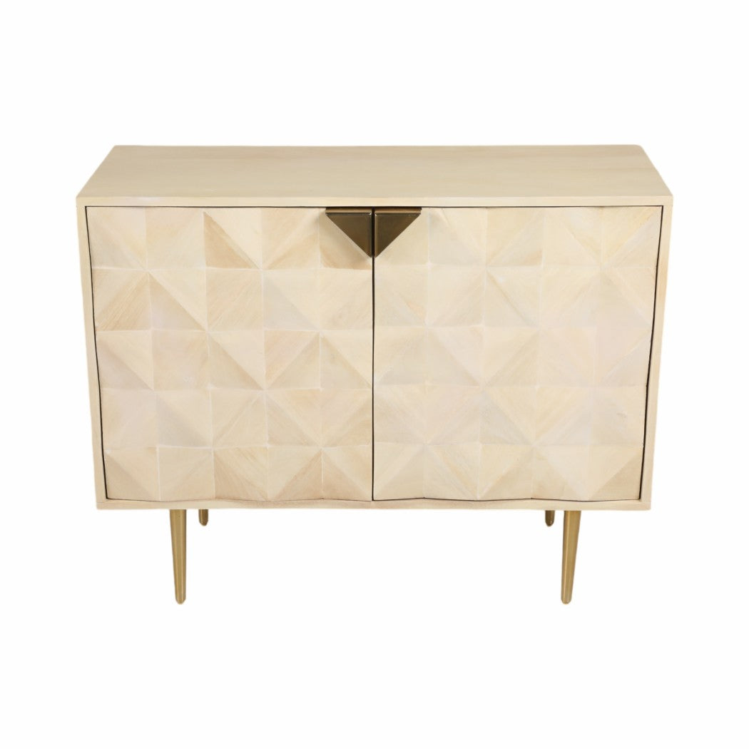 Wood Metal Modern Rectangle Chest