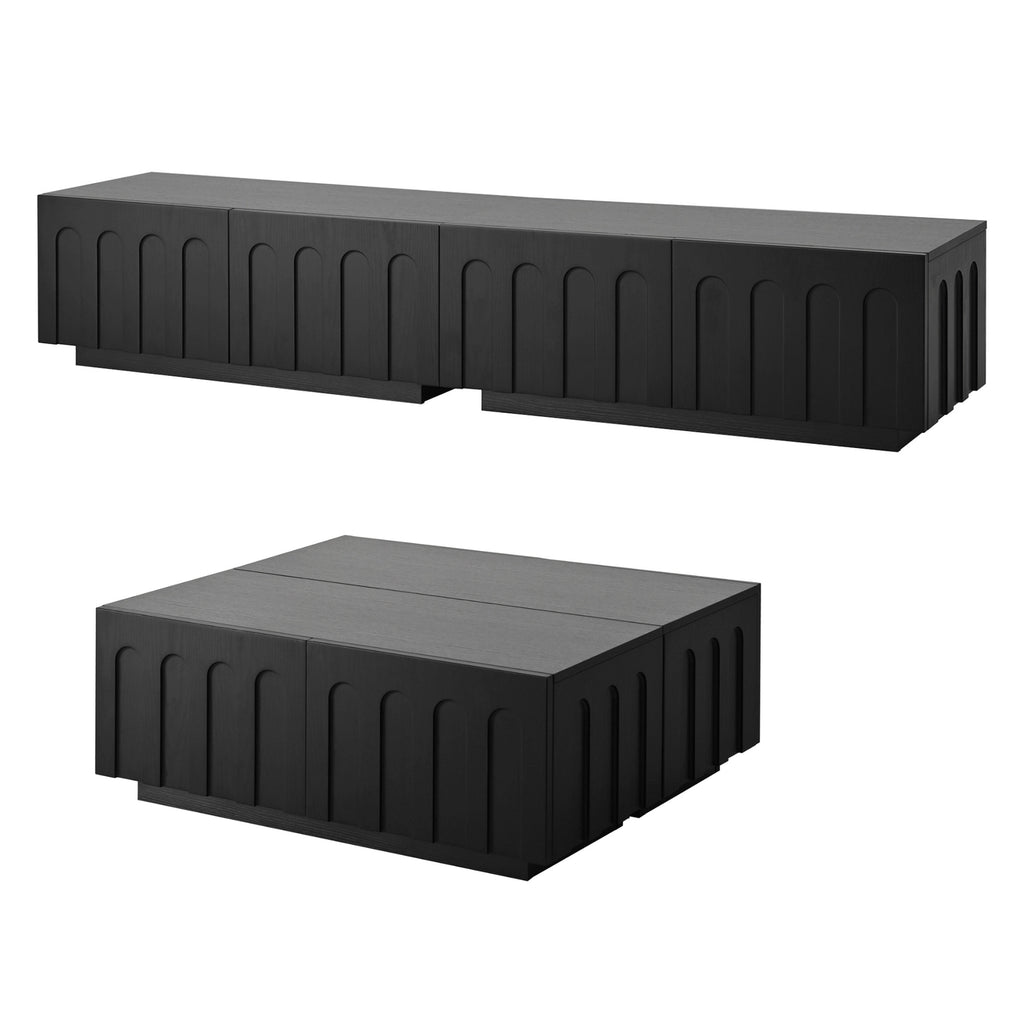 Elegant Tv Stand & Coffee Table Set