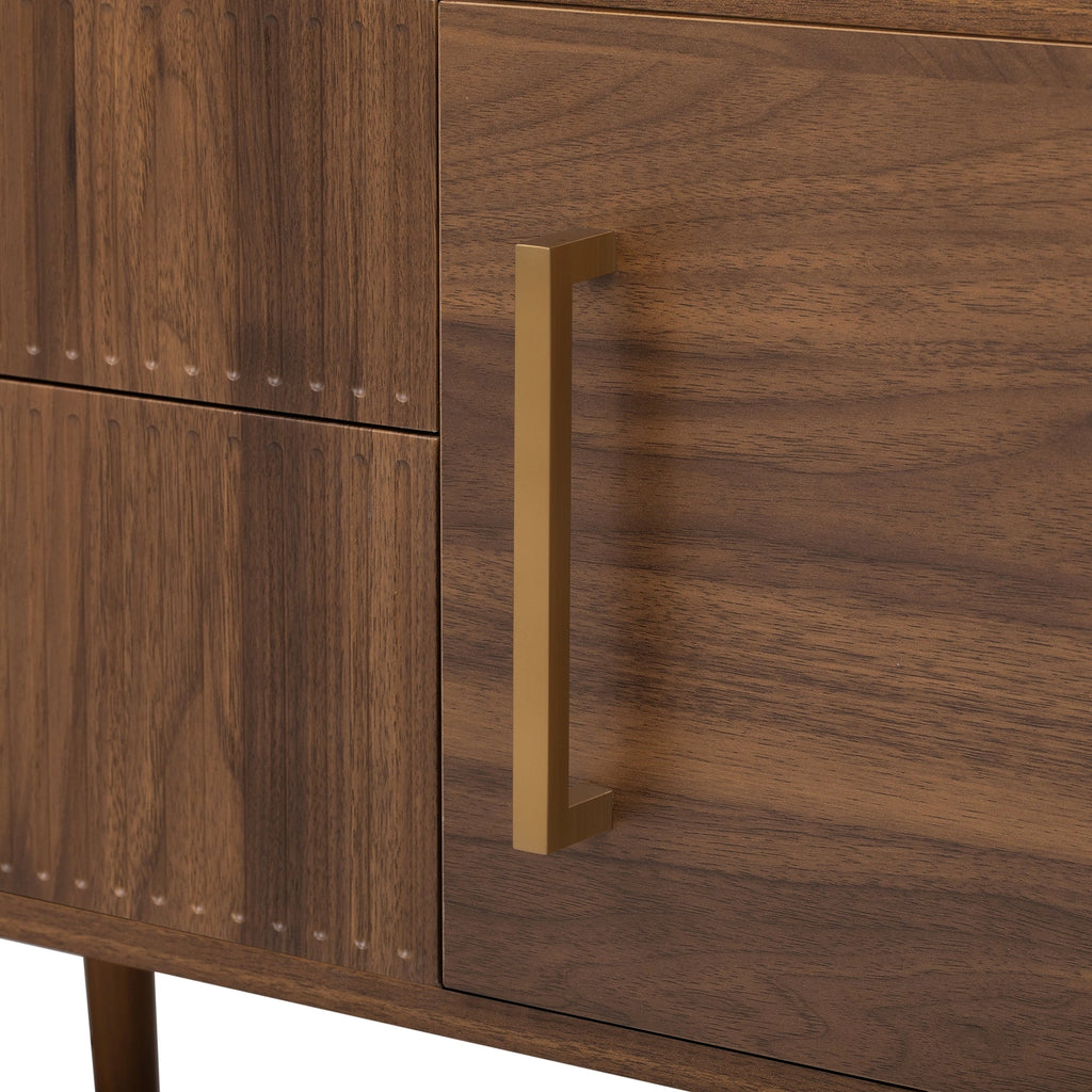 Living Room Storage Tv Stand with 2 Drawers