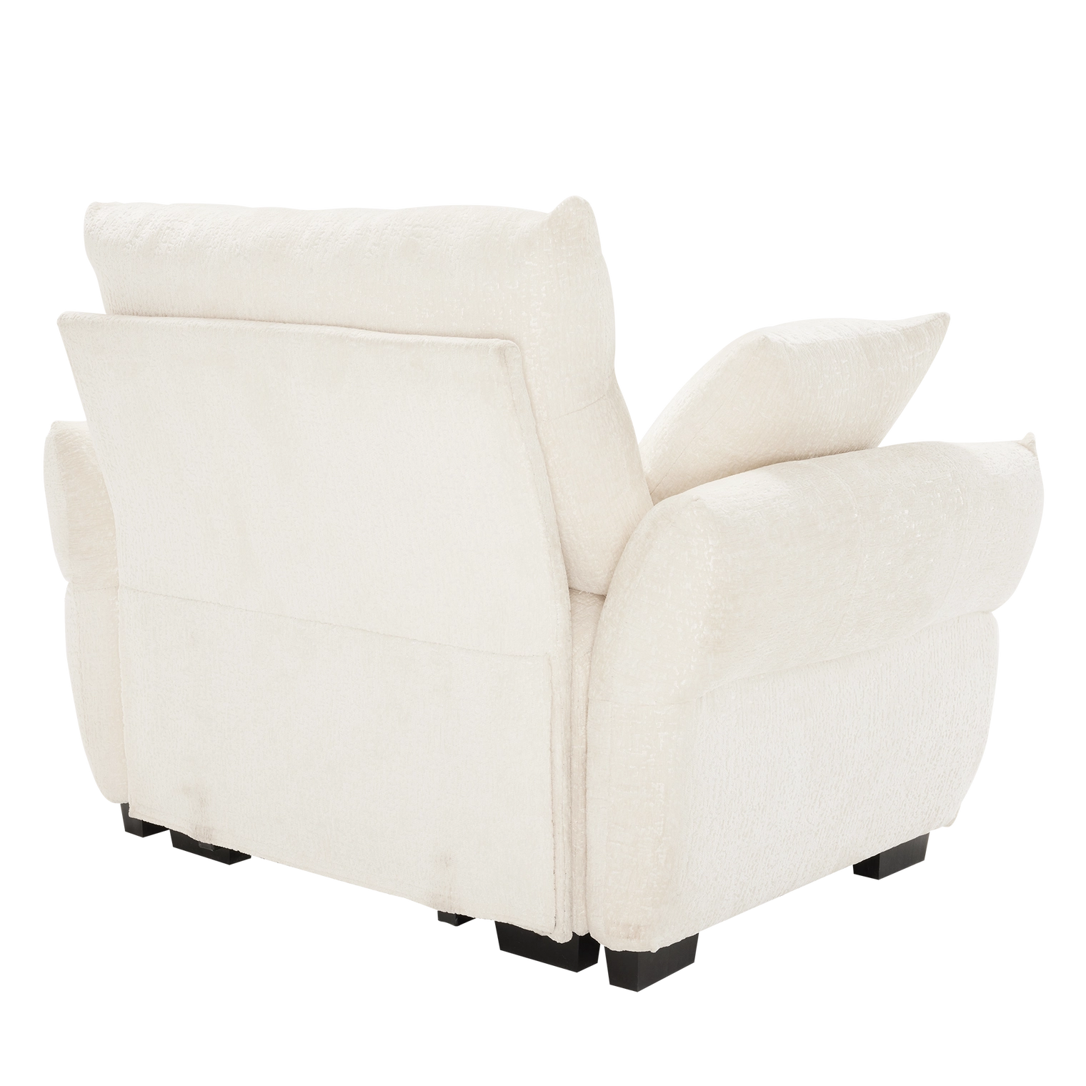 Beige Chenille Ergonomic Sofa-Single Seat/4-Seat+1 Ottoman