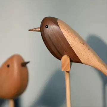 Wooden Birds (Set of 2)