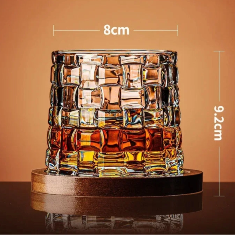Rotating Whiskey Glass