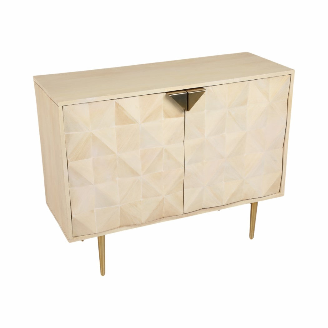 Wood Metal Modern Rectangle Chest
