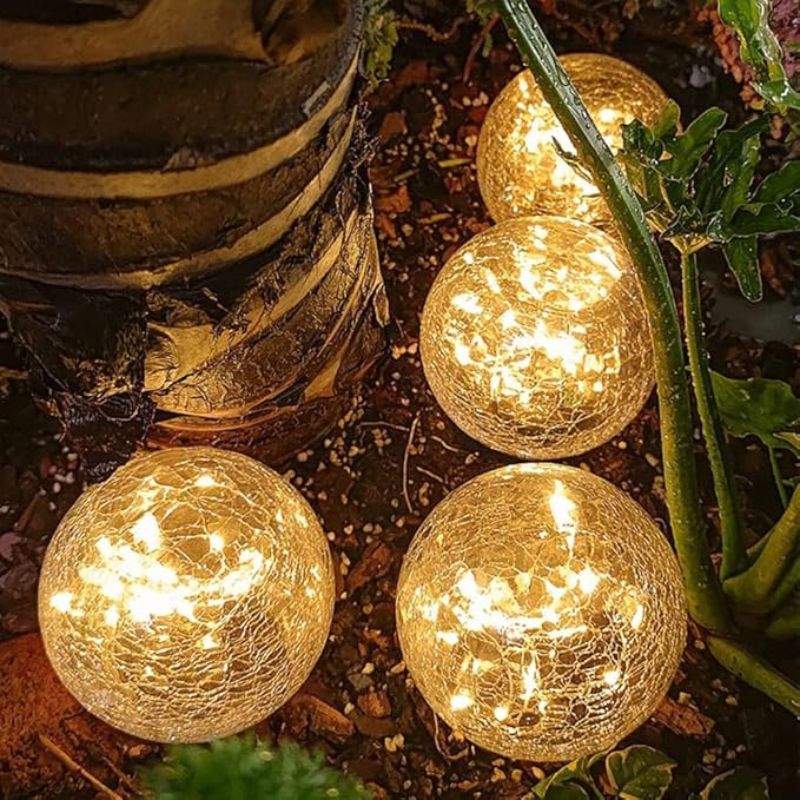 Solar Globe Lights 2-Piece Set