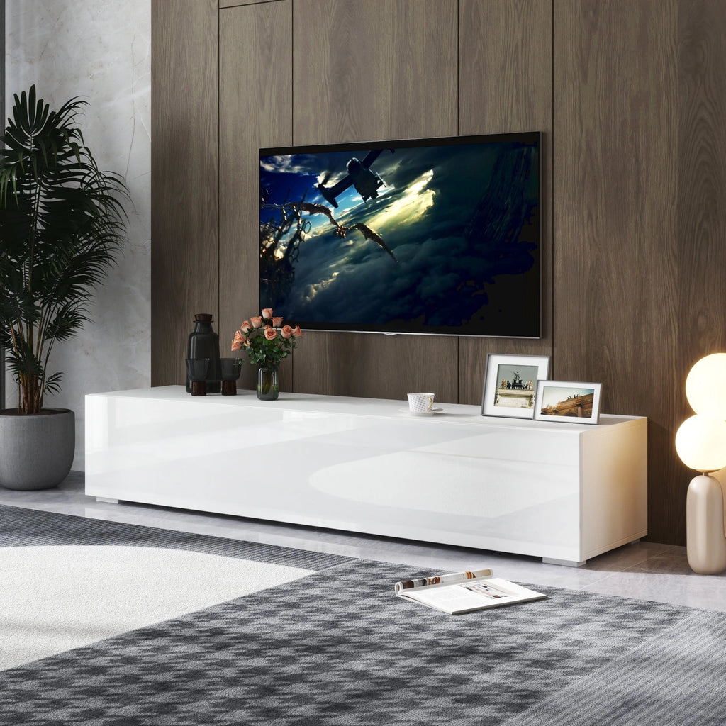 Modern Entertainment Center with Storage Media Console