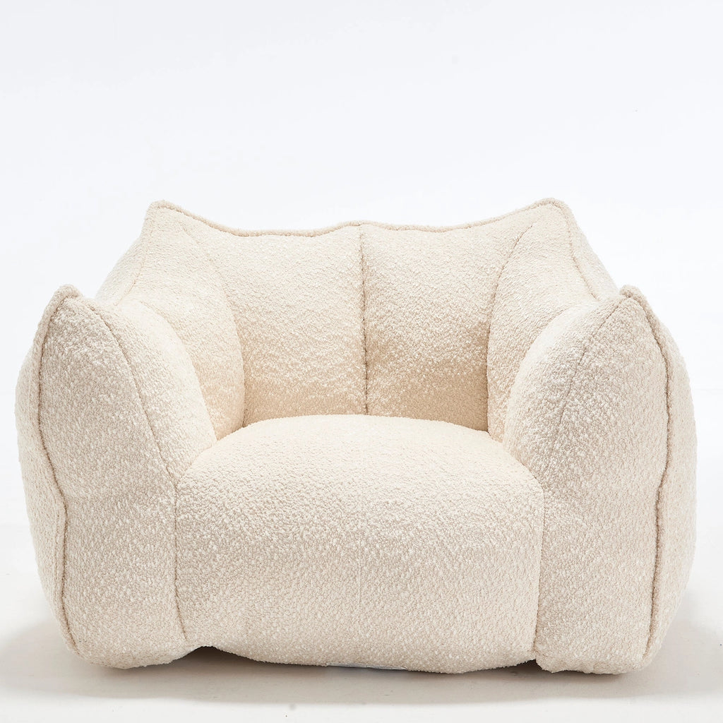 Indoor Oversized Bean Bag Chair & Soft Foam & Chenille Cover