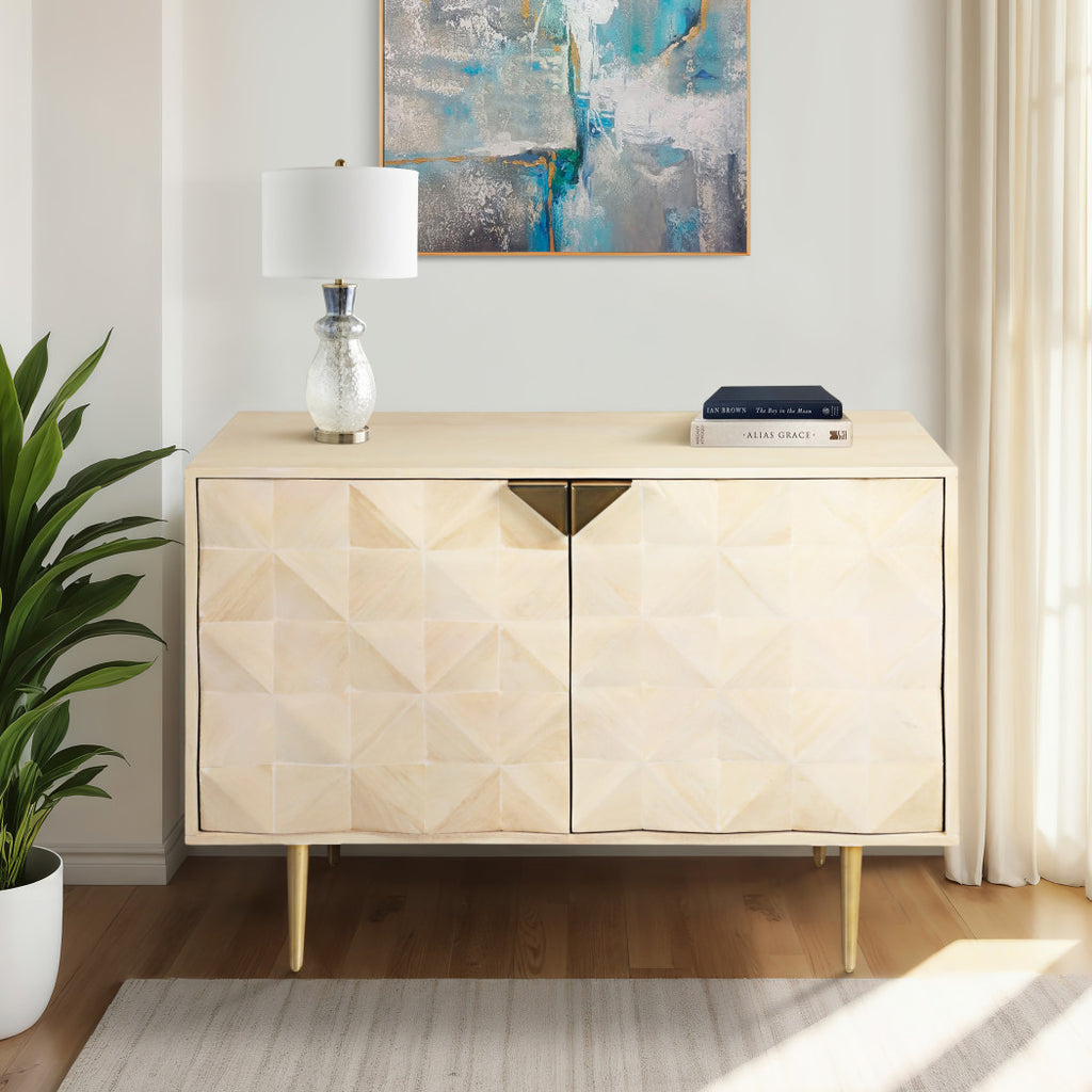 Wood Metal Modern Rectangle Chest