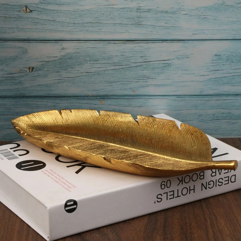 Gold Leaf Decor Tray