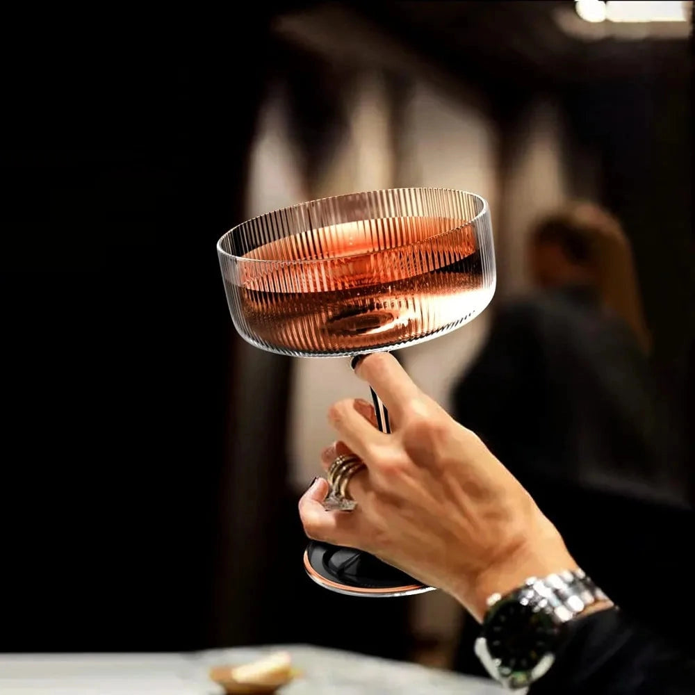 Ribbed Cocktail Glasses (Set of 6)