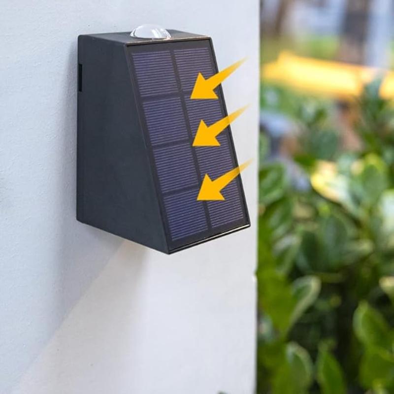 Solar Outdoor Wall Lights 4-Piece Set