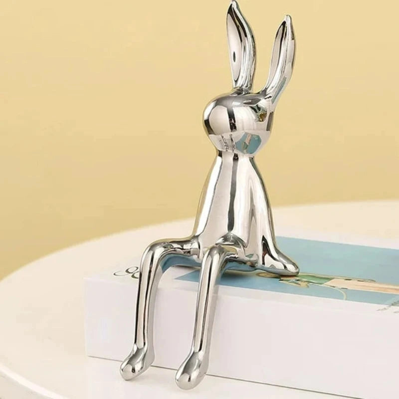 Long-Eared Sitting Rabbits